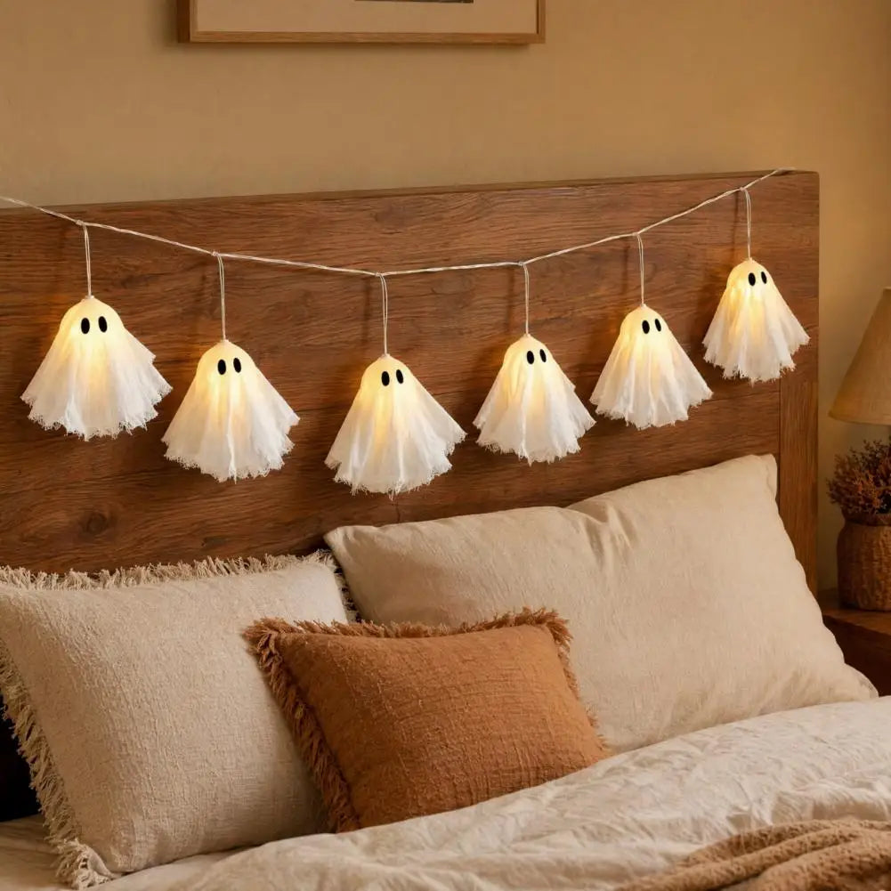 Halloween Glowing Ghost Hanging Ornament – Spooky Light-Up Decor Halloween Hanging Ornament Nixie