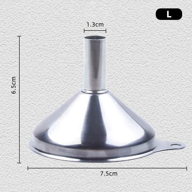 Stainless Steel Kitchen Funnel Set – 3 Food Grade Metal Funnels Kitchen Funnel Set Nixie