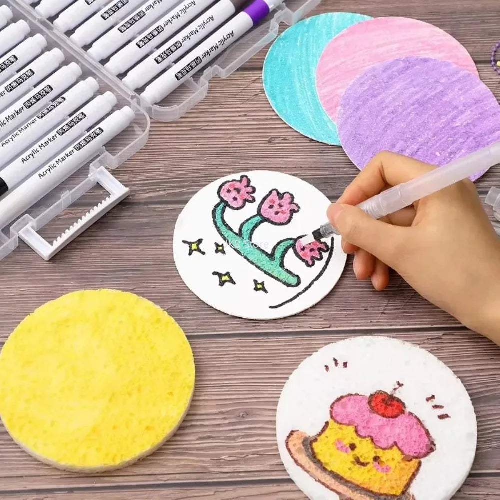 3D Puffy Foam Painting Kit for Kids – 10 Sheets & 12 Markers Kids Art Craft Kit Nixie