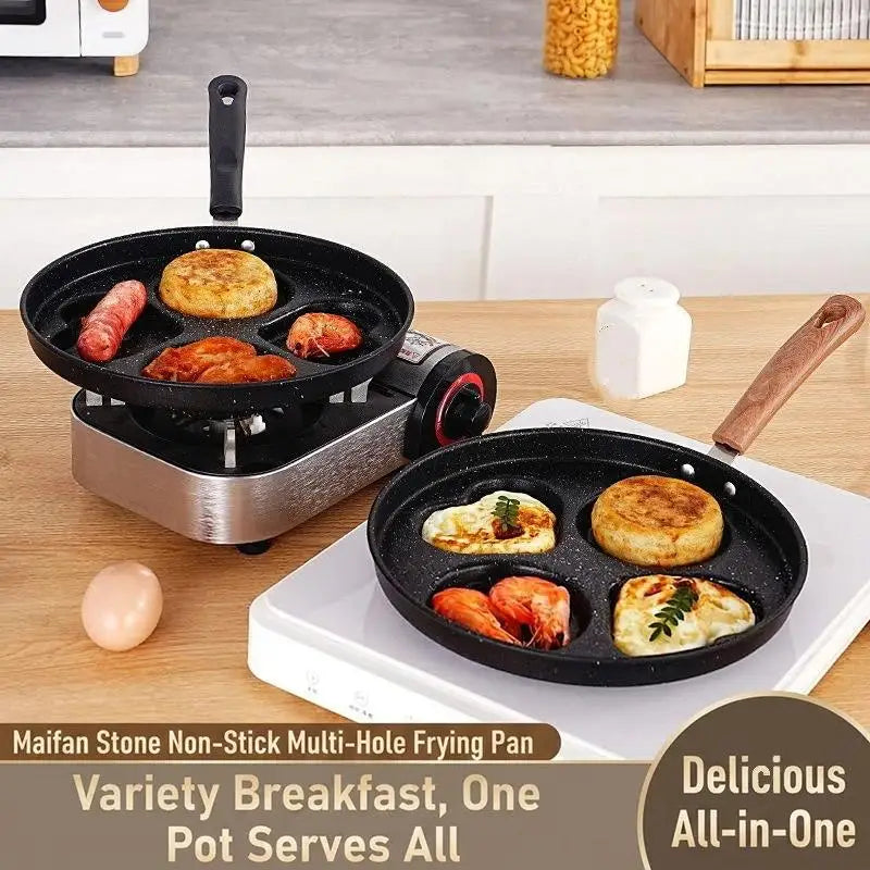 Nonstick Multi-Cavity Frying Pan 1/3/4/7 Hole Breakfast Pan Nonstick Breakfast Pan Nixie