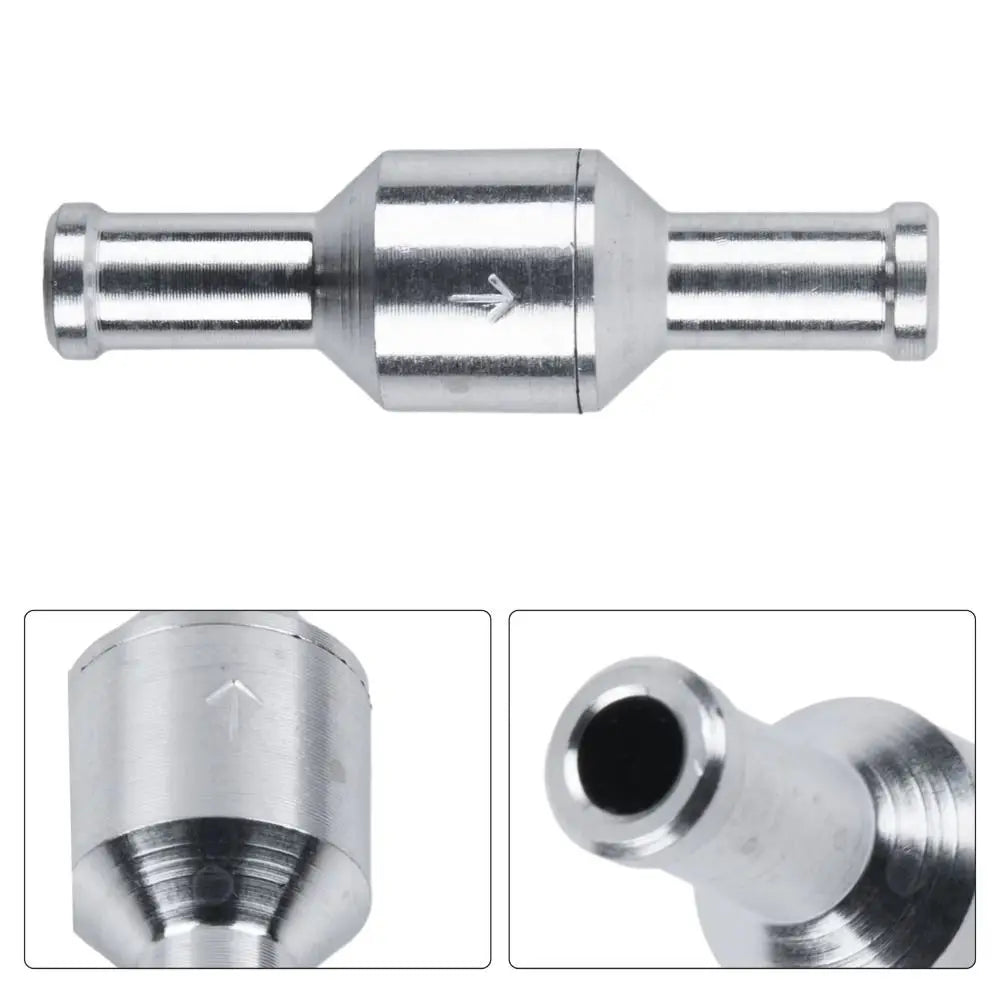 Aluminium Non-Return Check Valve Chrome NBR 6/8/10/12mm