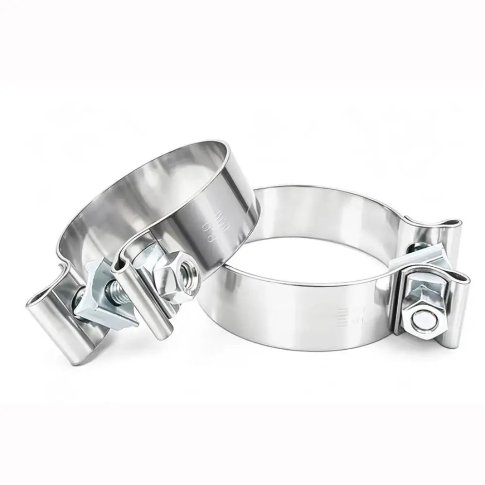 Stainless Steel Exhaust Pipe Clamp 40–76mm Universal Ferrule Exhaust Pipe Clamp Nixie