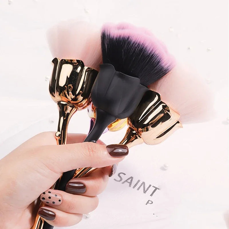 Gold Rose Flower Nail Art Brush – UV Gel & Manicure Tool Nail Art Brush Nixie