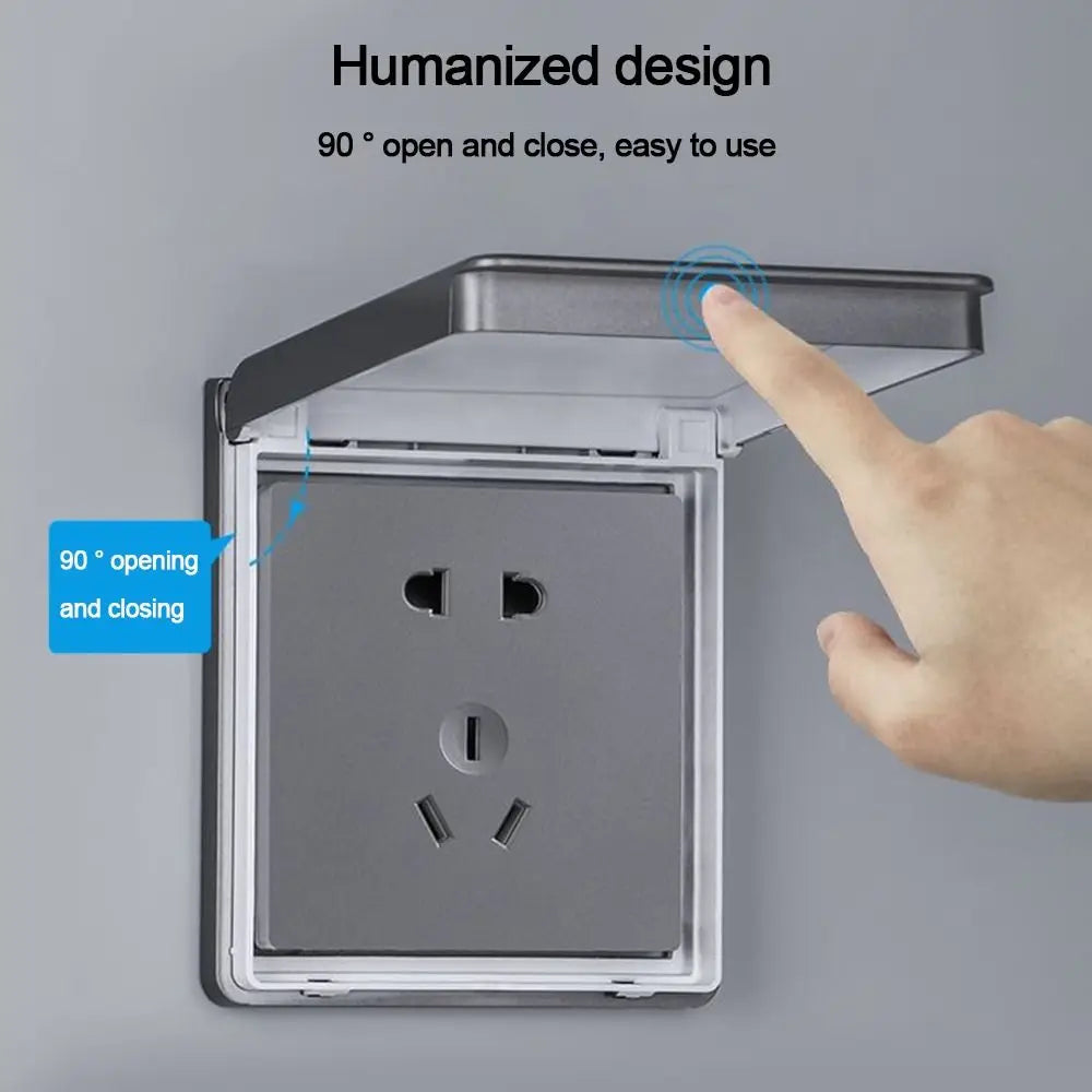 86 Type Self-Adhesive Waterproof Outlet & Switch Cover