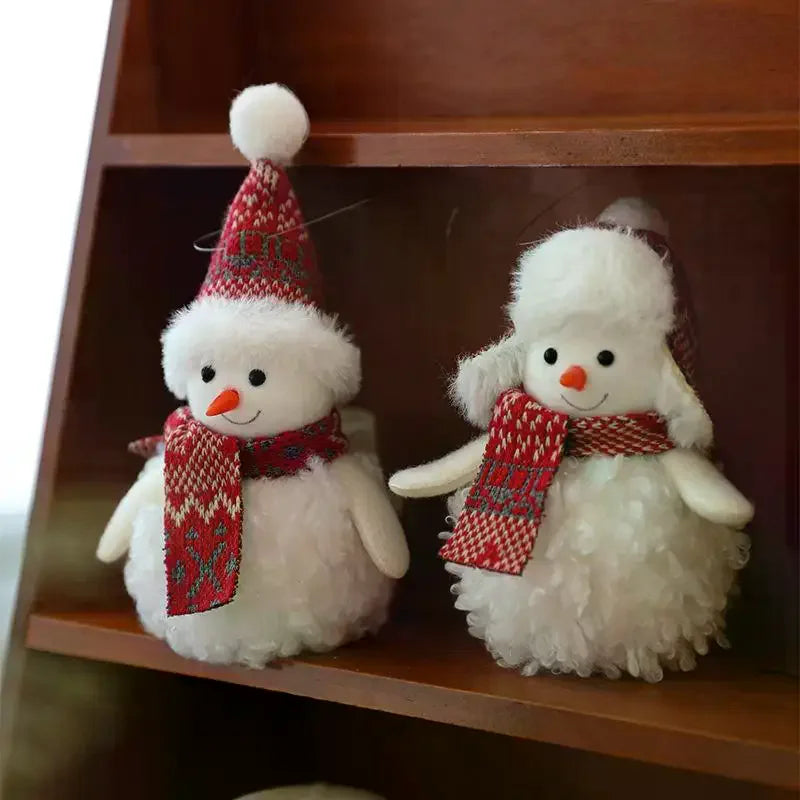 Christmas Plush Snowman Hanging Ornament | Tree Pendant Christmas Tree Ornament Nixie