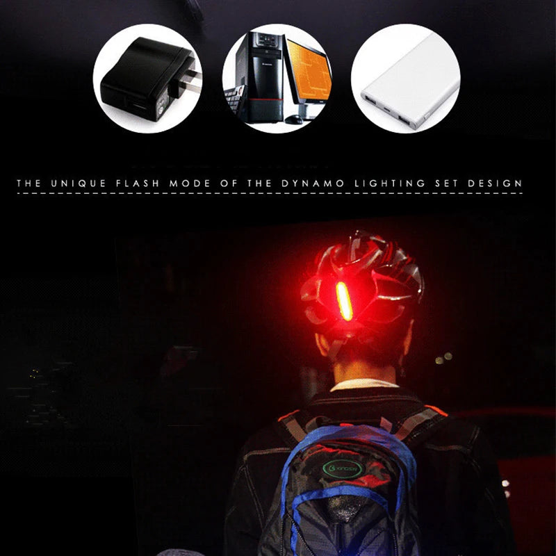 COB LED Bike Rear Tail Light – 6 Modes USB Rechargeable MTB Bicycle Tail Light Nixie