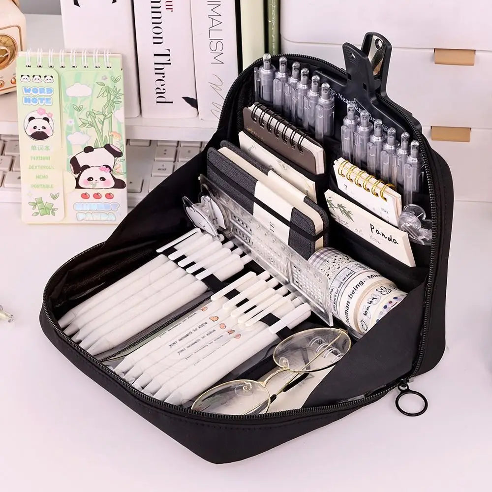 12-Layer Large Capacity Pencil Case Multi-Compartment Pen Bag