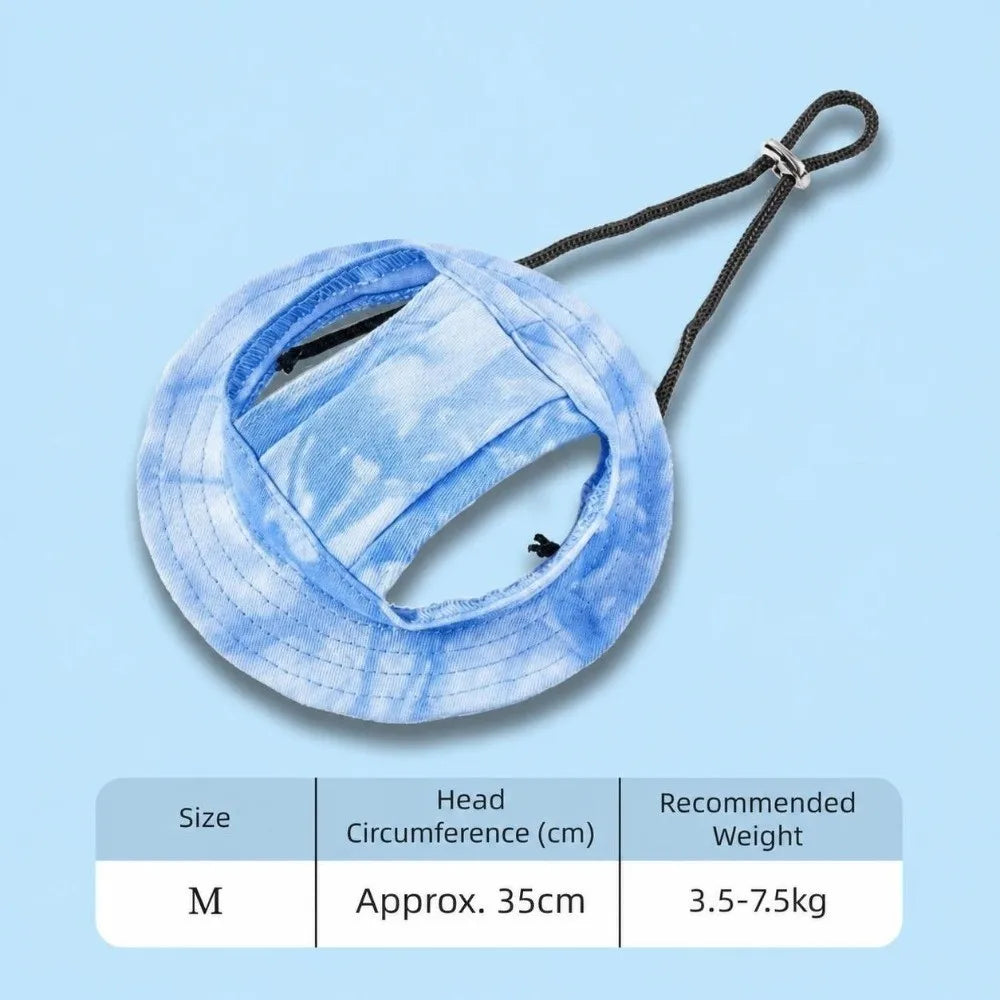 Adjustable Pet Baseball Cap – Breathable Dog Sun Hat with Ear Holes Pet Sun Hat Nixie