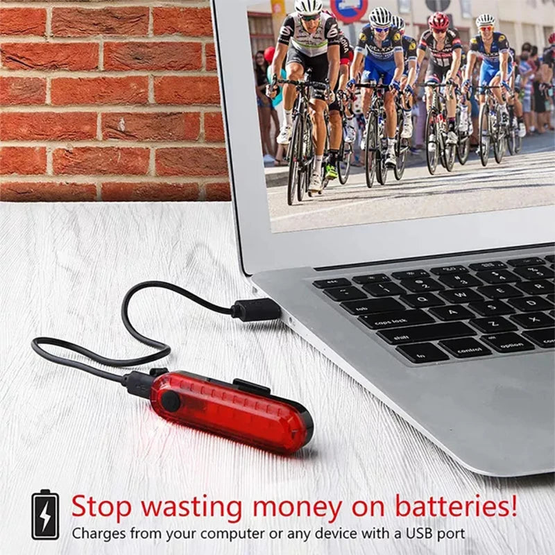 BUCKLOS Rechargeable LED Bike Tail Light | Waterproof MTB Bicycle Tail Light Nixie