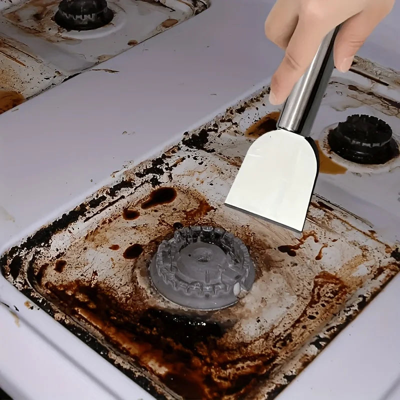 Stainless Steel Kitchen Scraper for Stoves & Flat Pans Kitchen Cleaning Scraper Nixie