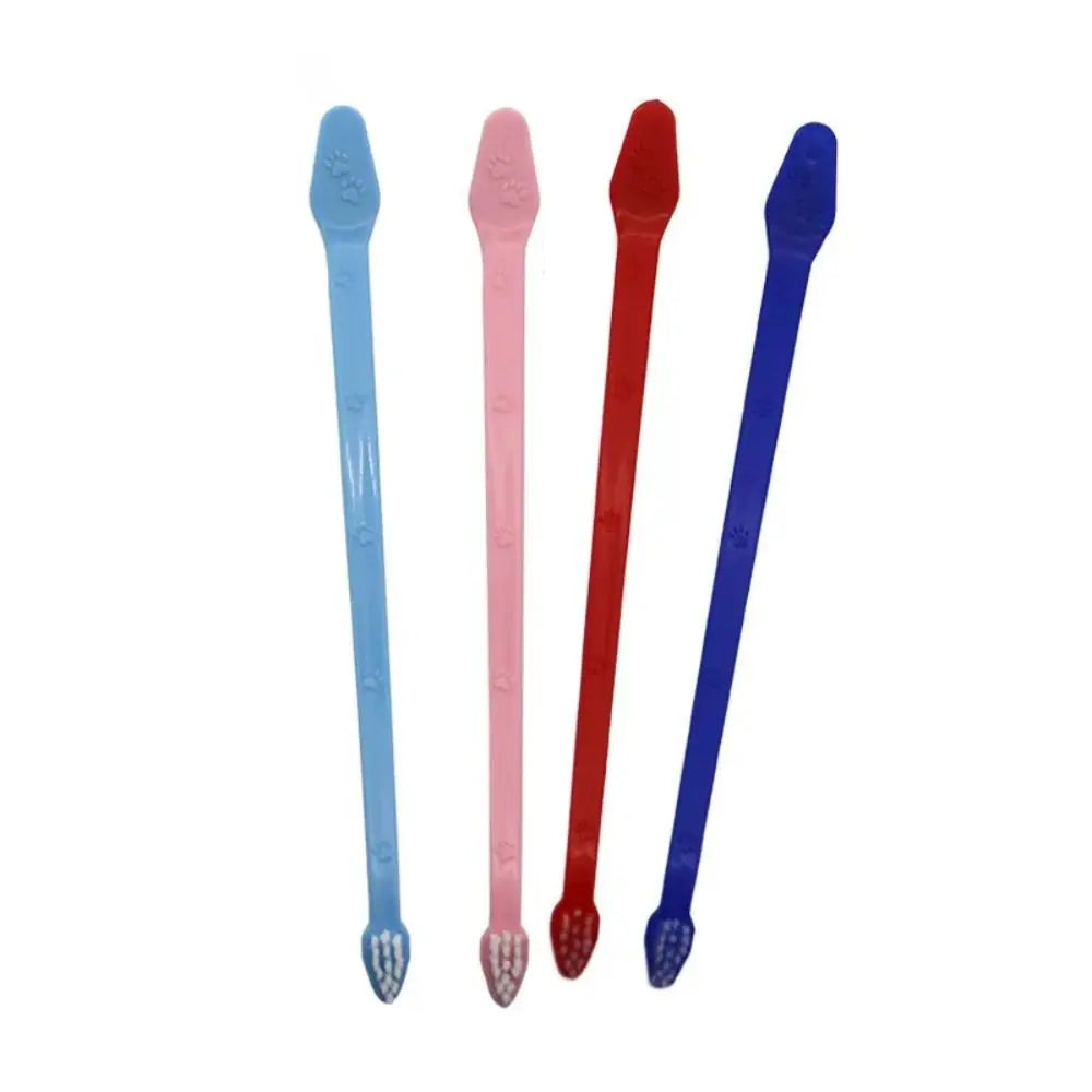Double-Headed Dog Toothbrush – Soft Pet Finger Brush