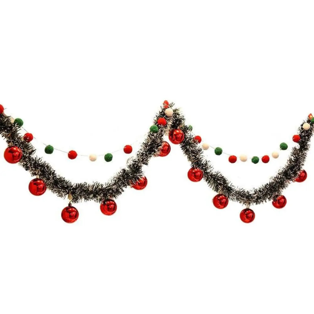 DIY Felt Christmas Banner Set with Lights & Pom-Poms Christmas Banner Set Nixie