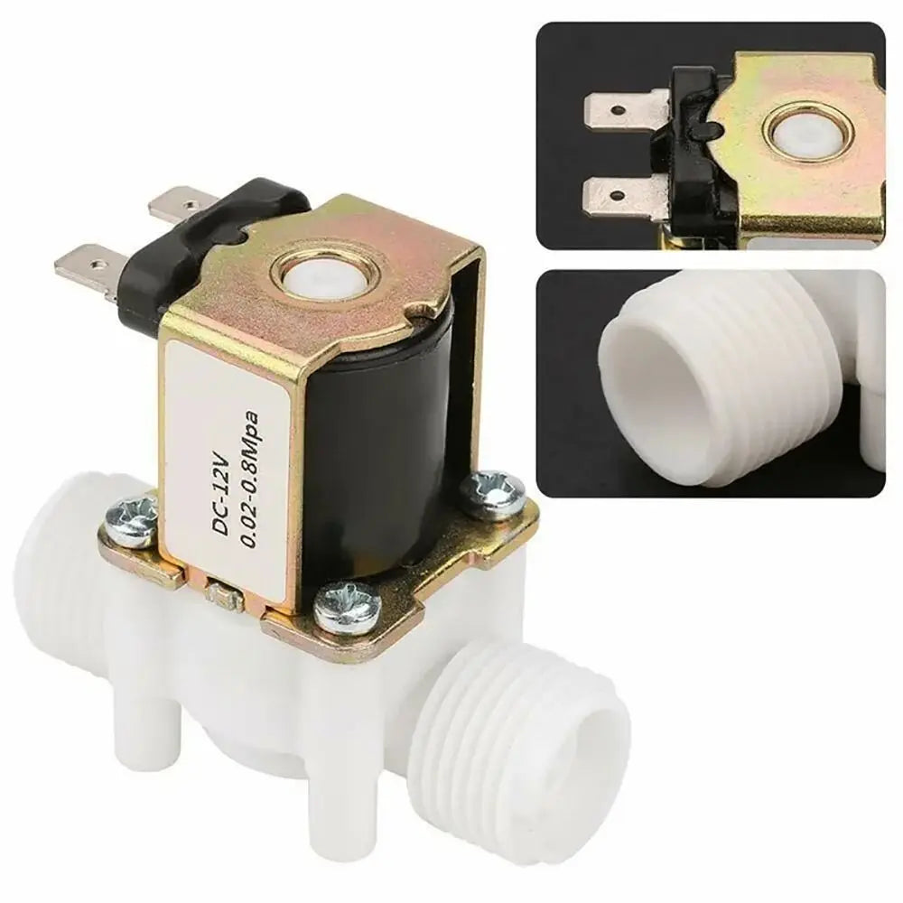 Normally Closed Solenoid Valve DC12V 24V AC220V Water Control 1/2" 3/4" Solenoid Water Valve Nixie