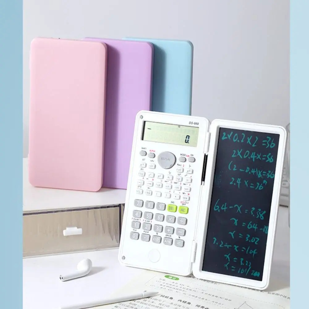 2-in-1 Scientific Calculator with LCD Notepad | Foldable