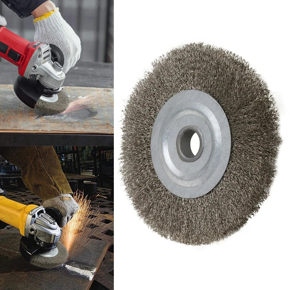 125mm Stainless Steel Crimped Wire Wheel Brush for Bench Grinder Wire Wheel Brush Nixie