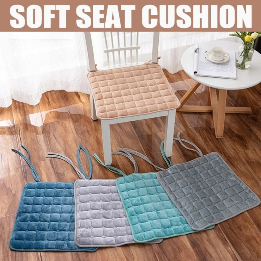 Soft Flannel Seat Cushion 45x45cm – Non-Slip Square Chair Pad Chair Seat Cushion Nixie