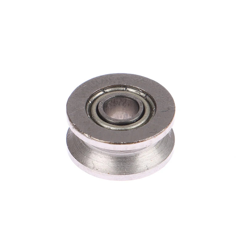 10Pcs V Groove Sealed Ball Bearing Guide Track Roller Bearings Guide Track Bearing Nixie