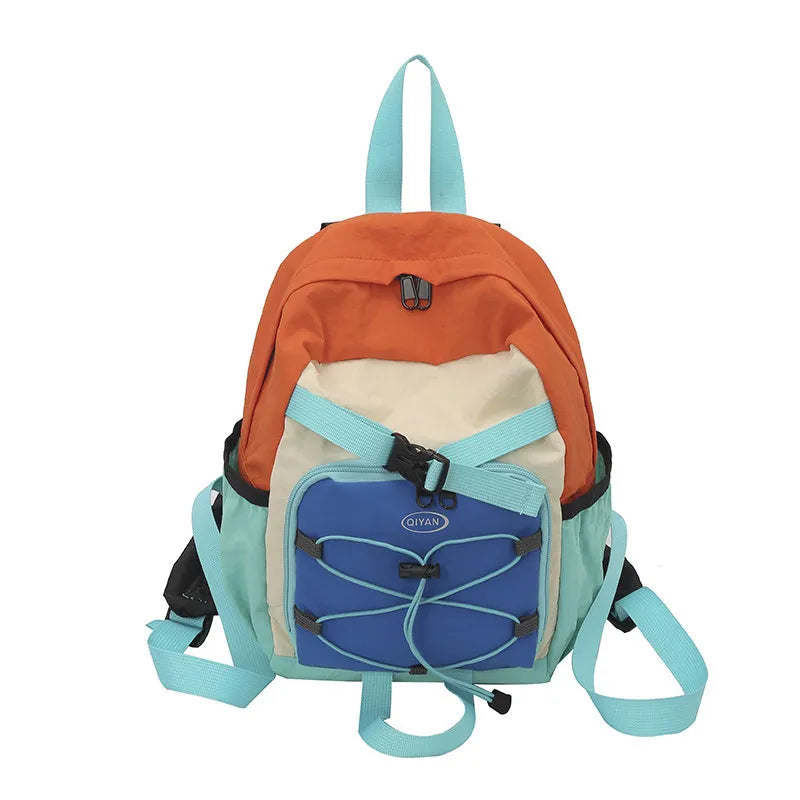 Dopamine Color-Block Backpack – Lightweight Waterproof Nylon Waterproof Backpack Nixie