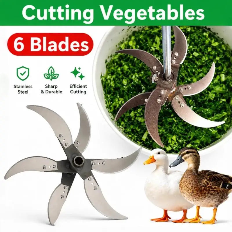6-Blade Manganese Steel Cutter Head for Vegetable & Forage Chopper