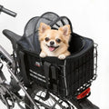 KEMITOUR Foldable Bike Rear Rack Pet Carrier Bag for Dogs & Cats Bicycle Pet Carrier Nixie Black