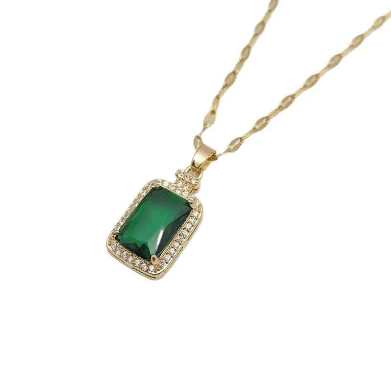 Geometric Pendant Necklace – Stainless Steel Clavicle Chain Pendant Necklace Nixie