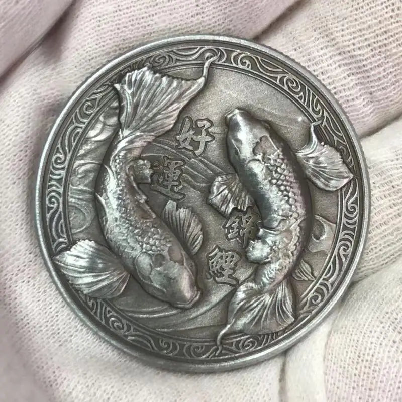 2026 Chinese Koi Fu Lucky Coin – Vintage Collectible Gift Collectible Coin Nixie