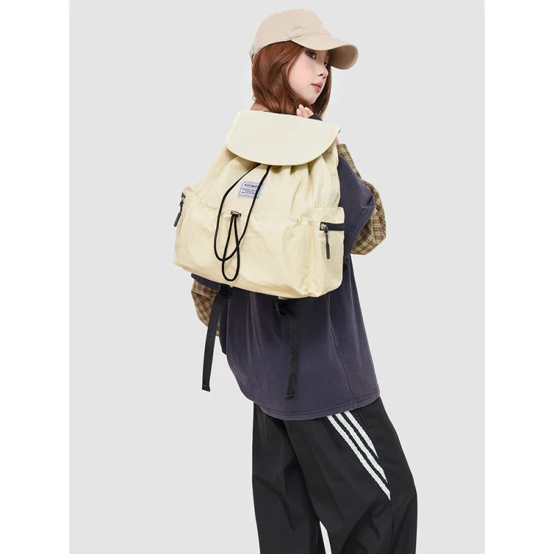 Women's Lightweight Drawstring Backpack – Water-Resistant
