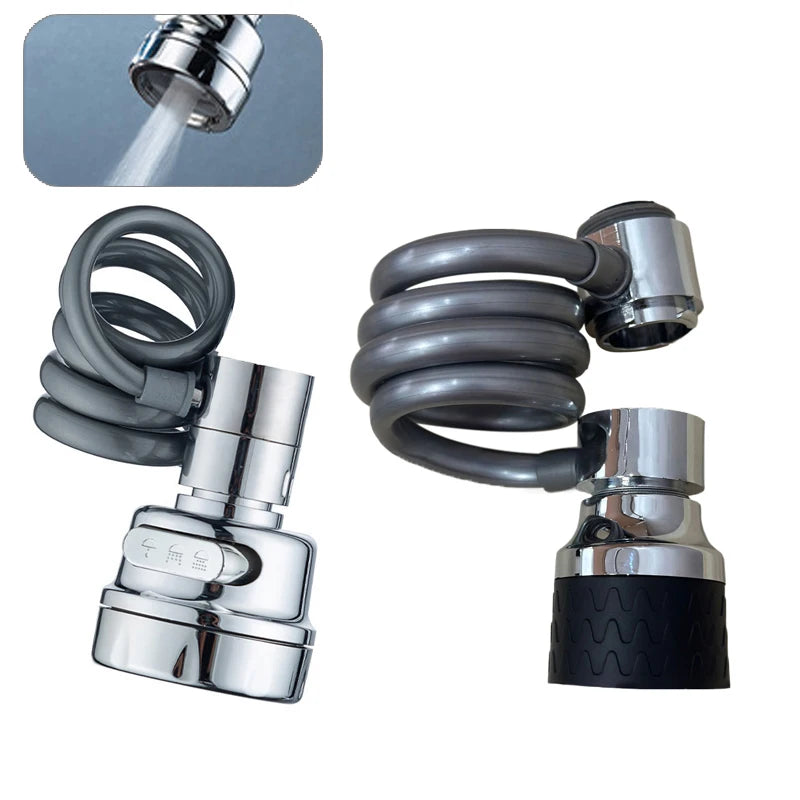3-Mode Pull-Out Faucet Extender & Sink Sprayer Attachment Faucet Sprayer Extender Nixie