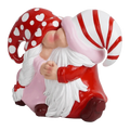Resin Valentine Gnome Figurines – Romantic Couple Gift Decor Gnome Figurine Set Nixie A