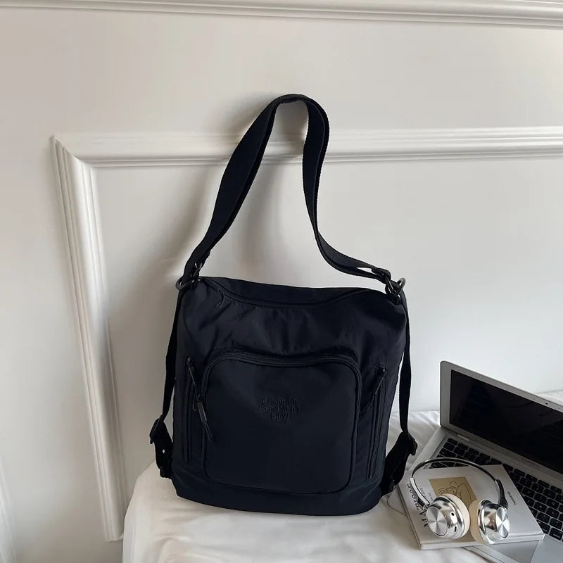 Large Capacity Canvas Crossbody Bag – Korean Fashion Shoulder Bag Crossbody Shoulder Bag Nixie