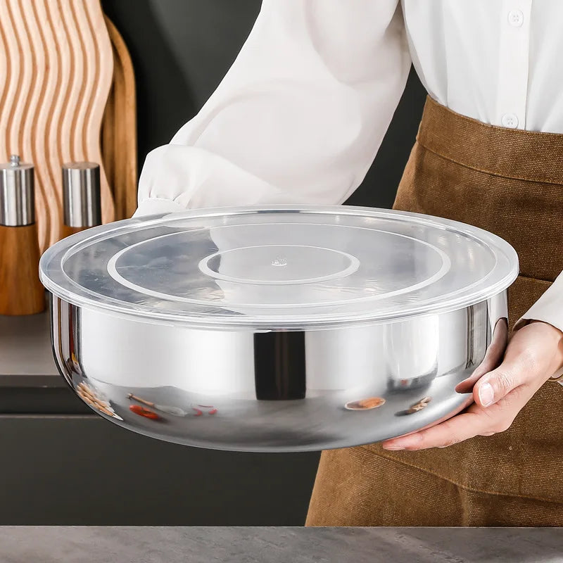 Large Stainless Steel Mixing Bowls – Rust-Resistant, FCM Certified Stainless Steel Mixing Bowl Nixie