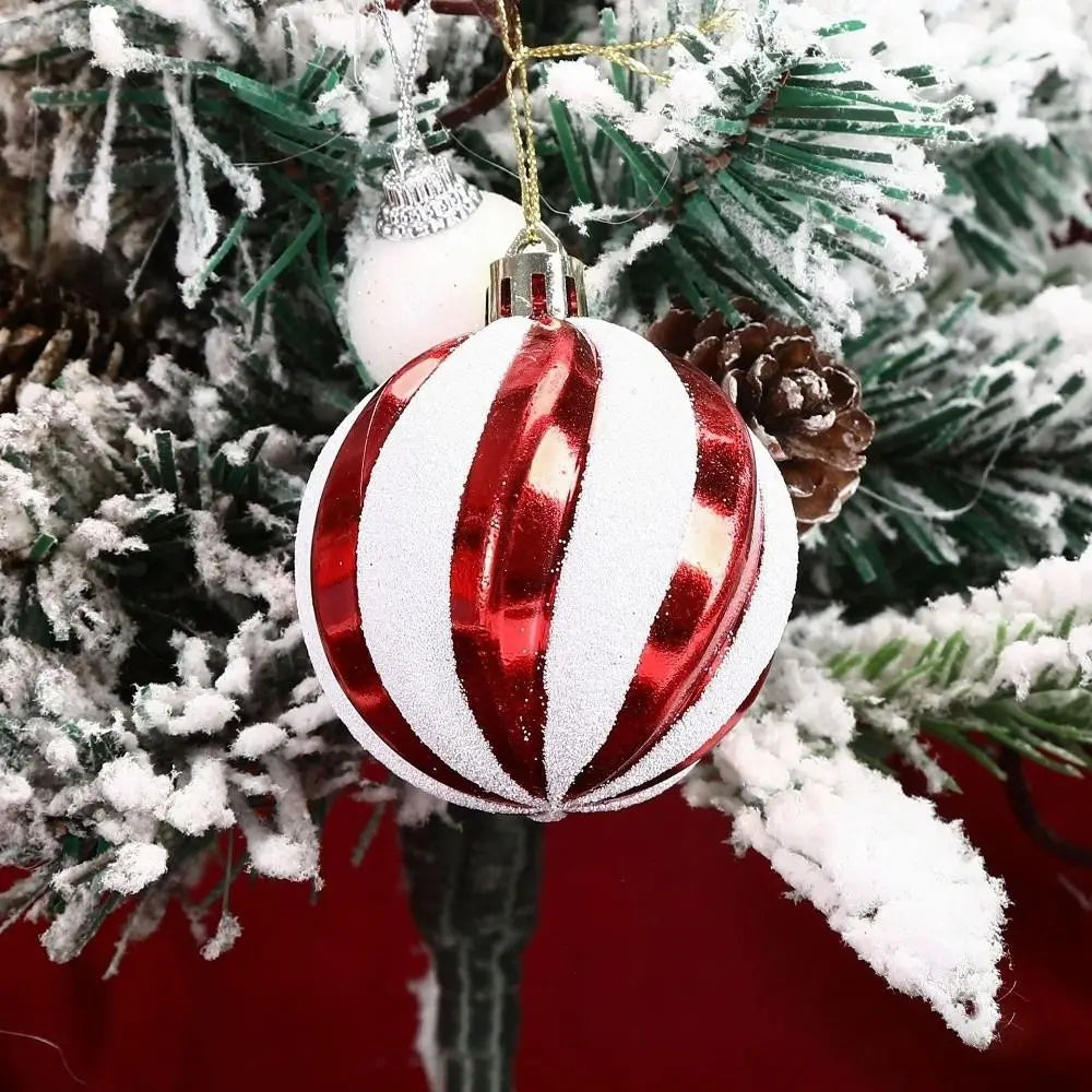 6-Pack 6cm Painted Plastic Christmas Ball Ornaments | Xmas Décor Christmas Ornaments Nixie