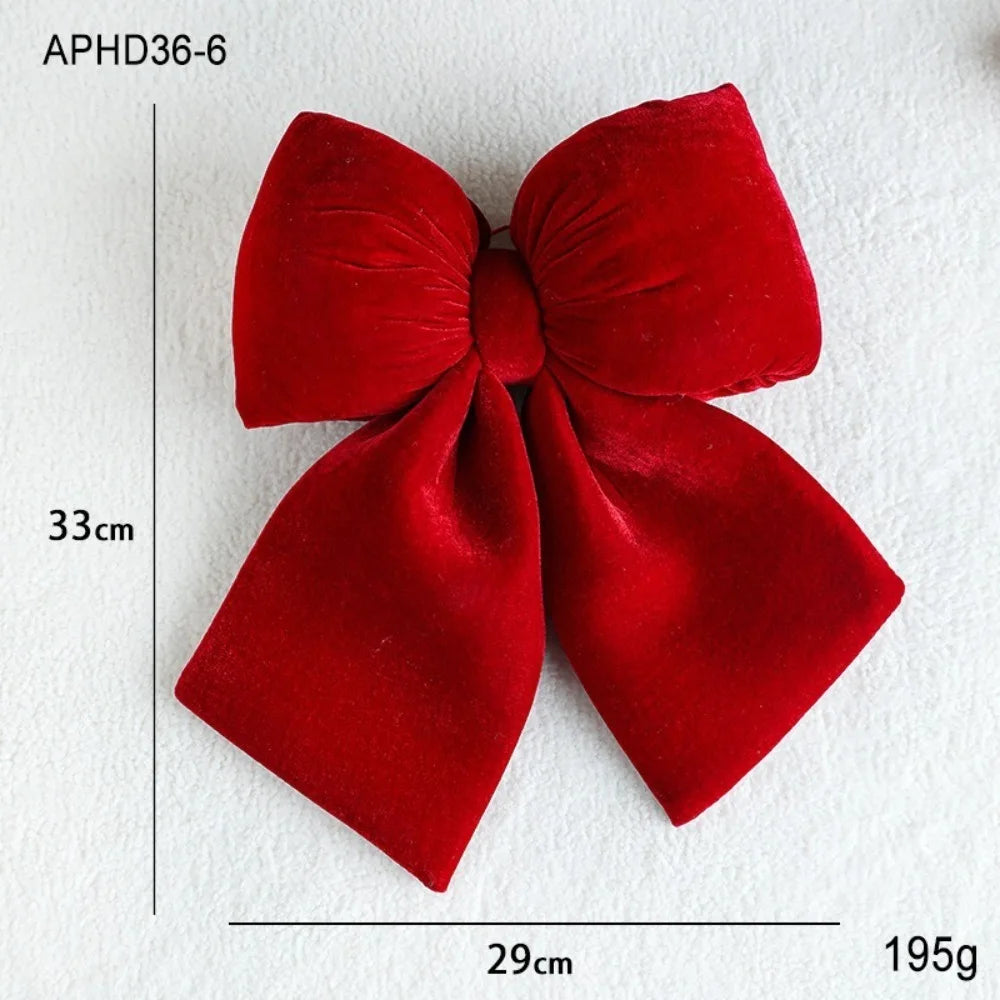 Velvet Bowknot Christmas Ornament – DIY Hanging Bow Pendant