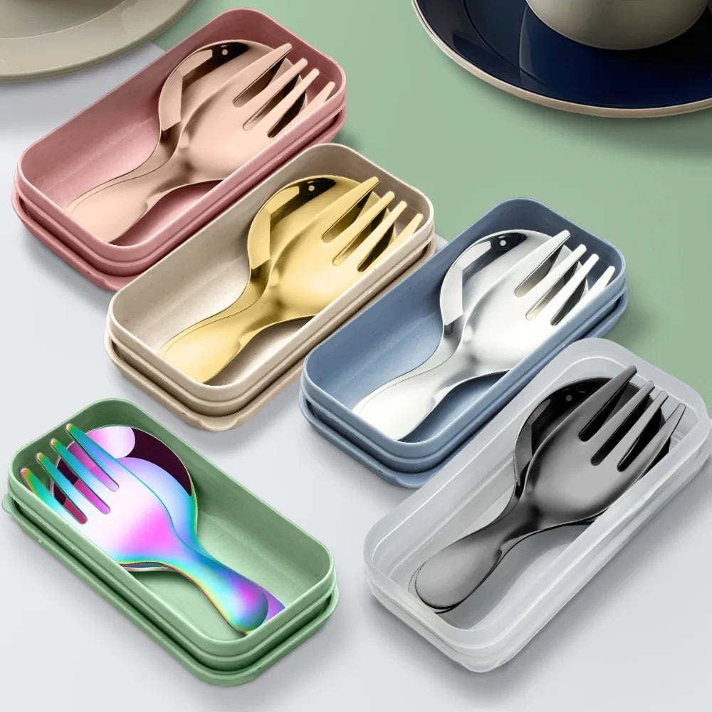 Mini Portable Camping Cutlery Set – Spoon & Fork Lunch Kit