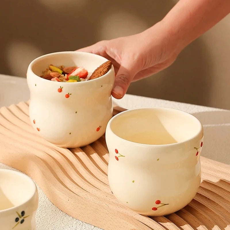 Embossed Ceramic Coffee Mug – Latte Tea & Milk Cup Gift Ceramic Coffee Mug Nixie