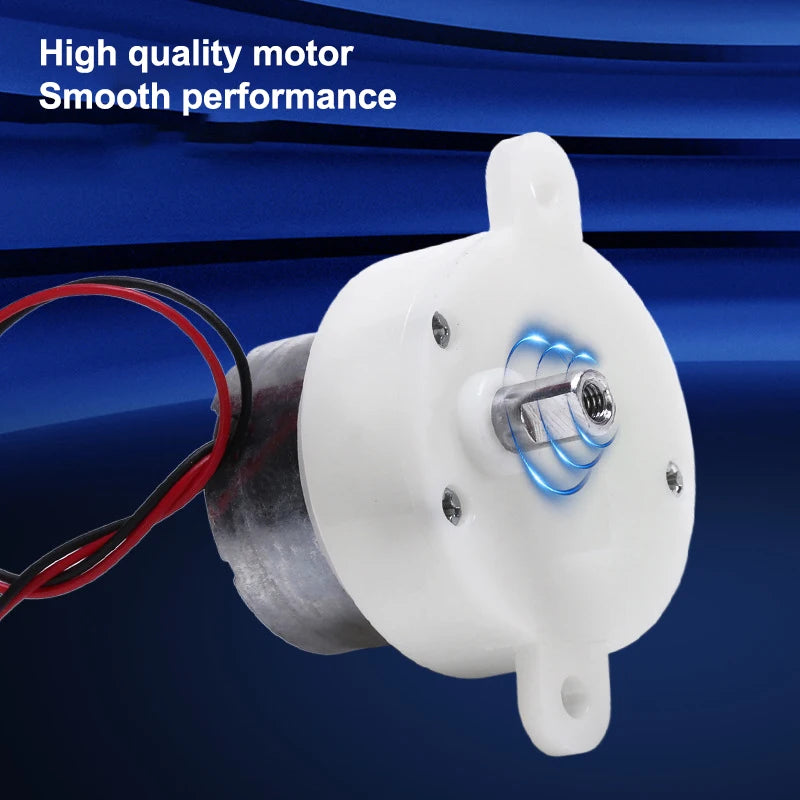 DC 3V–7.4V 12RPM Mini 300 Gear Reduction Motor 32mm DIY DC Gear Motor Nixie