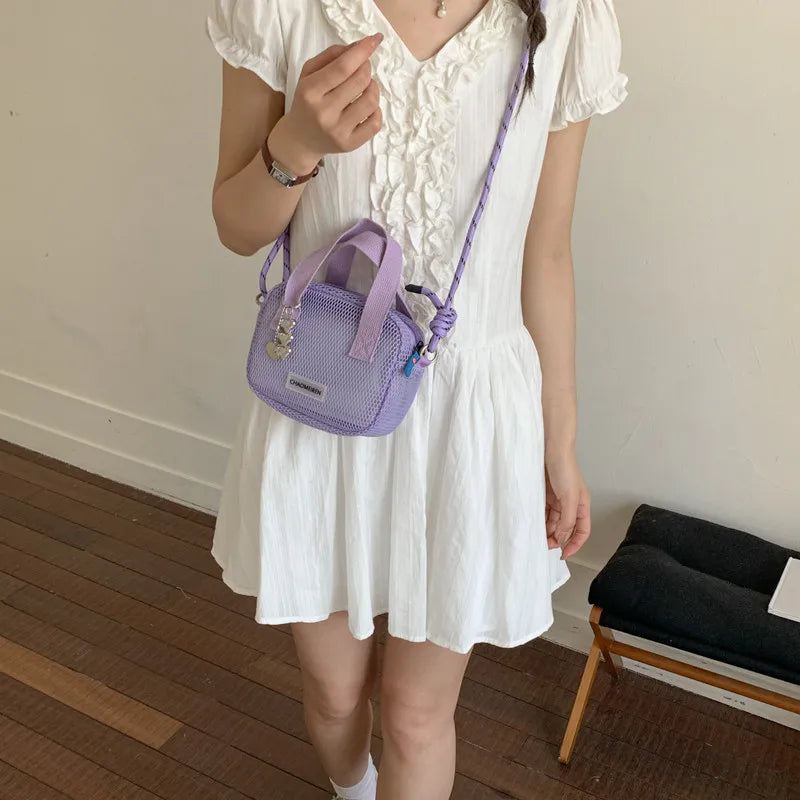 Nixie Japanese Lightweight Crossbody Mesh Phone Bag | Unisex Crossbody Phone Bag Nixie