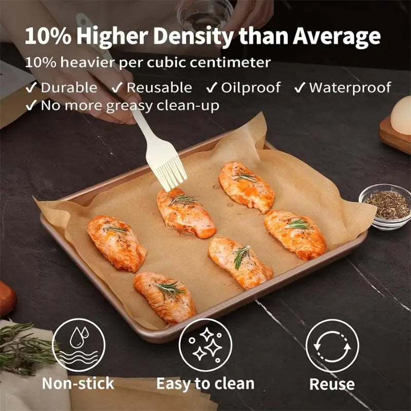 Precut Non-Stick Parchment Baking Sheets for Air Fryer & Oven Parchment Baking Sheets Nixie