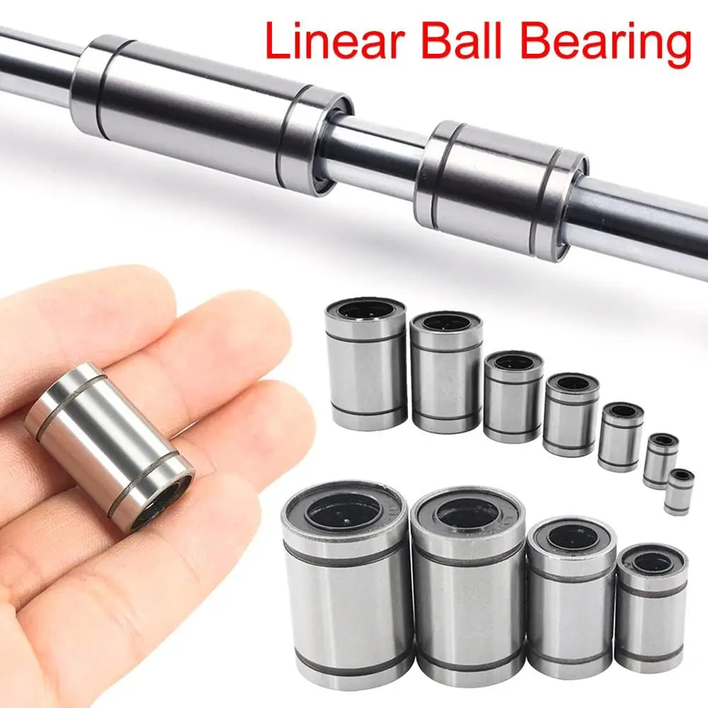 Nickel Plated Linear Ball Bearing LM3UU–LM20UU for 3D Printers CNC Linear Ball Bearing Nixie