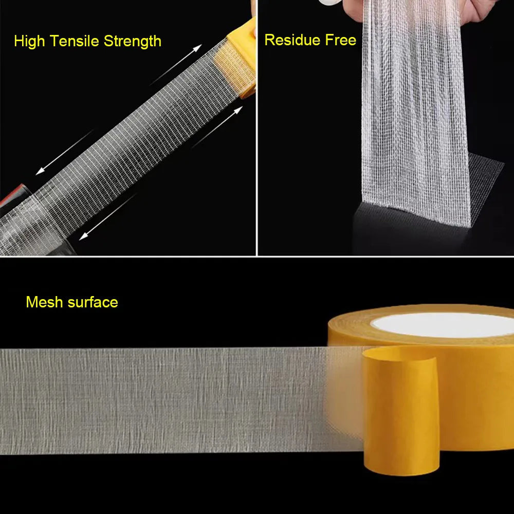 Heavy-Duty Double Sided Mesh Tape – Waterproof Carpet & Home Double Sided Tape Nixie