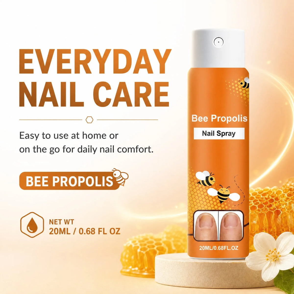 Bee Propolis Nail Spray – Nourishing Nail & Cuticle Care Nail Treatment Spray Nixie