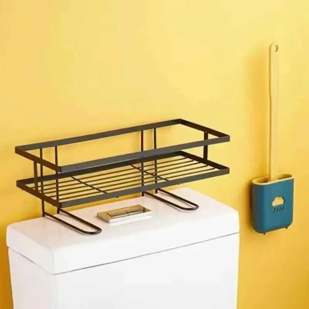 No-Drill Metal Bathroom Toilet Storage Rack & Shelf Organizer Bathroom Storage Shelf Nixie