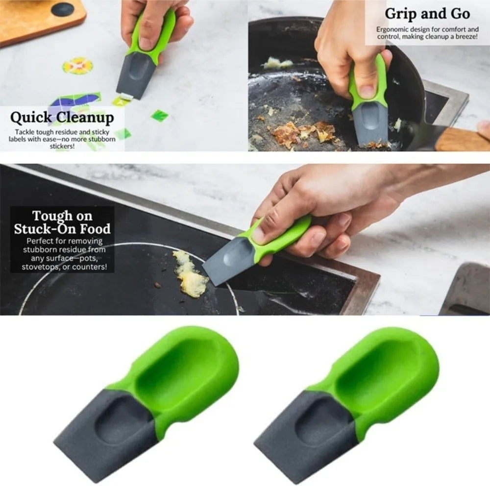 Silicone Thumb Scraper Non-Scratch Kitchen Cleaning Spatula Kitchen Cleaning Scraper Nixie