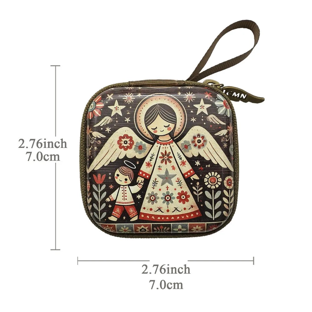 Virgin Mary Rosary Storage Bag – Zippered Christian Gift Box