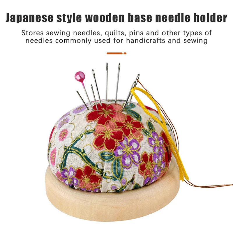 Half Round Embroidery Pincushion Wood Base – DIY Sewing Embroidery Pincushion Nixie