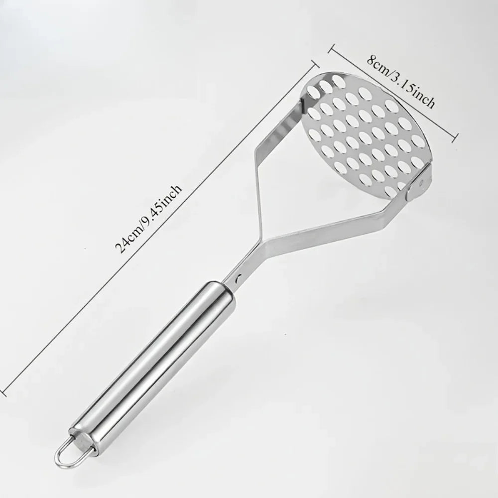 Potato Masher & Baby Food Maker – Vegetable Press & Slicer Kitchen Food Masher Nixie