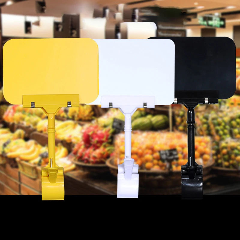 PVC Price Tag Sign Holder Clip for Fruit & Food Display Price Tag Sign Clip Nixie