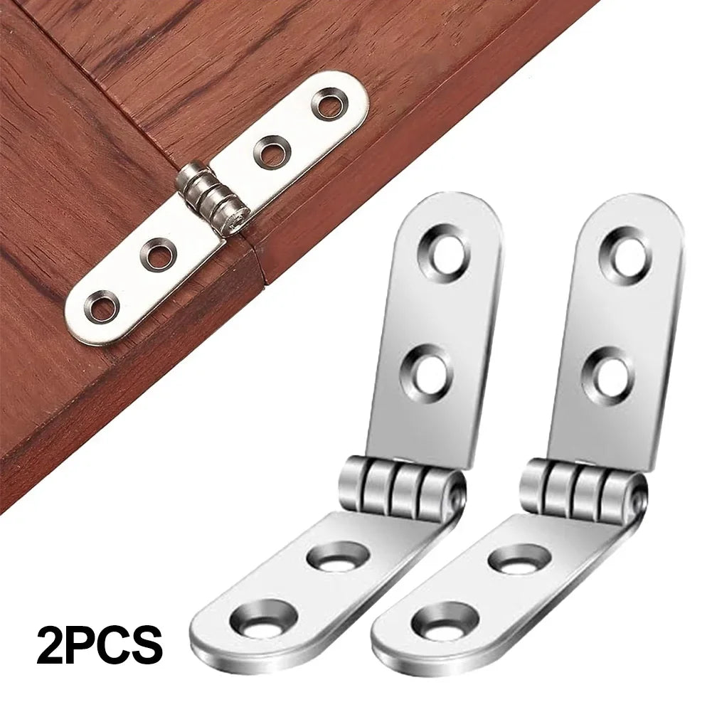 4pcs 180° Foldable Flat Hinges for Cabinet, Door & Furniture Furniture Hinge Nixie