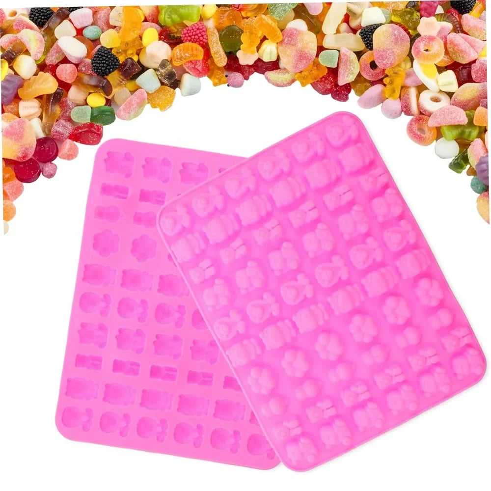 Mini Silicone Candy Molds with Dropper – Gummy Bear & Chocolate Silicone Baking Molds Nixie