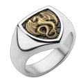 Vintage Dragon Crystal Ring Zinc Alloy Silver | Sizes 6–11 Fashion Ring Nixie 7 Silver
